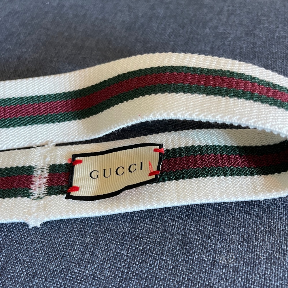 Gucci web elastic headband white red green. One size. - Picture 2 of 4